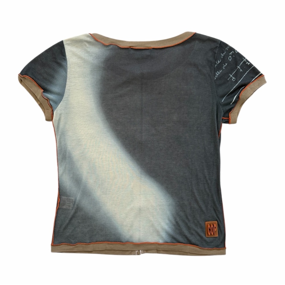 Vintage Cop Copine Graphic “Beaux Arts” Zipper Top Y2K - Picture 3 of 7